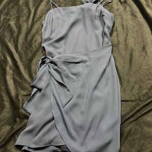 Navy Blue Lucy in the sky double tie formal dress